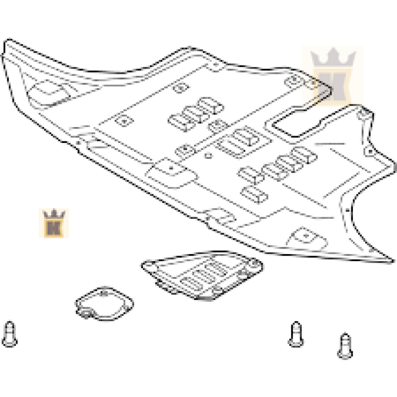 Hyundai Santa Fe 2021-2022-2023-2024 Engine Down Cover/Bumper Down Cover